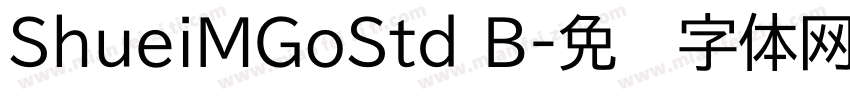 ShueiMGoStd B字体转换
